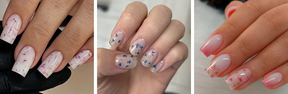 Milky pink nails